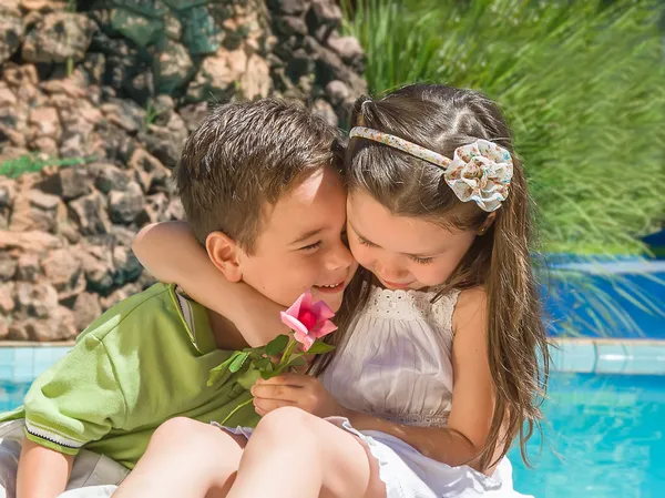 Adorabili bambini felici — Foto Stock