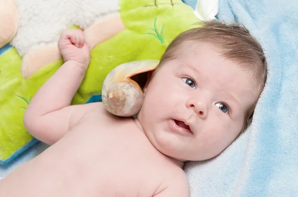Portret pasgeboren baby — Stockfoto
