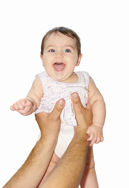 Happy baby gir — Stockfoto