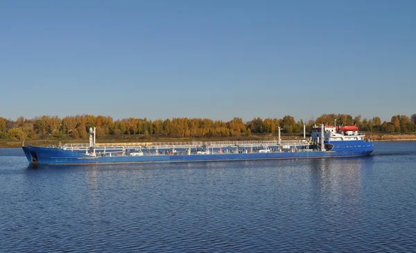 Barge floating — Stock Photo, Image