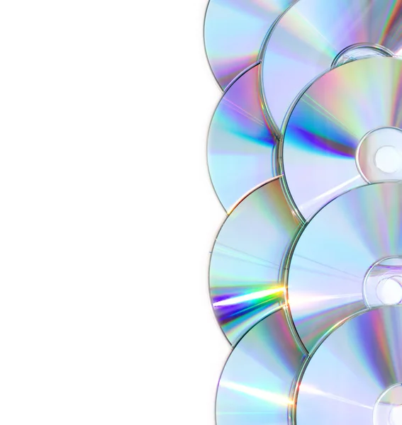 Antecedentes com CDs — Fotografia de Stock