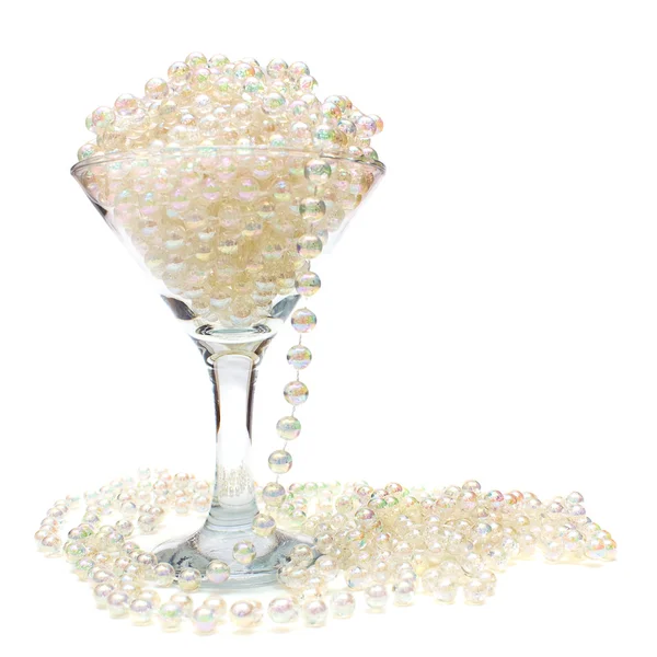 Collana di perle in vetro — Foto Stock