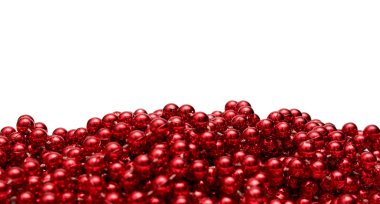 Background with red beads clipart