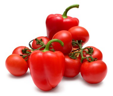 Fresh red vegetables clipart