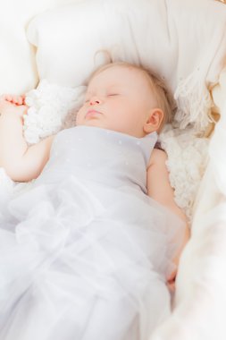 LIttle girl sleepping clipart