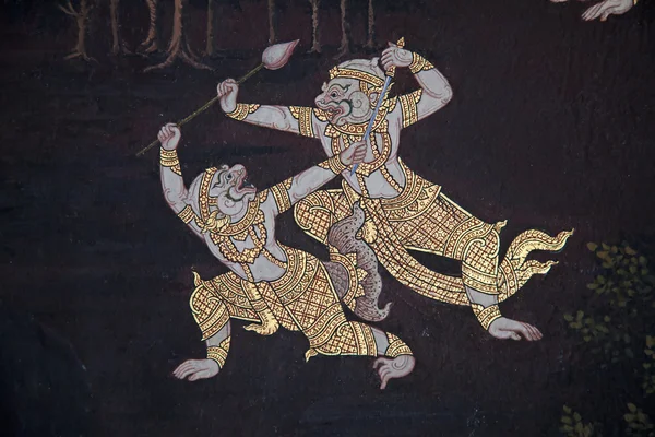 stock image Thai Mural painting