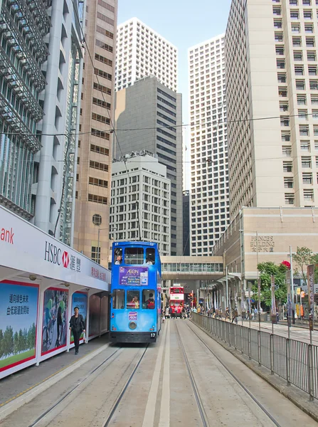 Hongkongin raitiovaunu — kuvapankkivalokuva