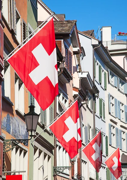 チューリッヒのスイスの国民日 — ストック写真