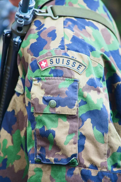 Swiss army uniform — Stock Photo, Image