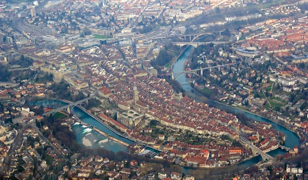 Widok z lotu ptaka Berna — Zdjęcie stockowe