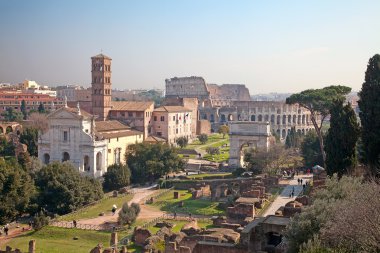 Ruins of the forum clipart