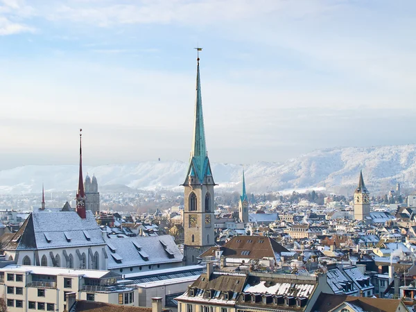 Zurich di musim dingin — Stok Foto