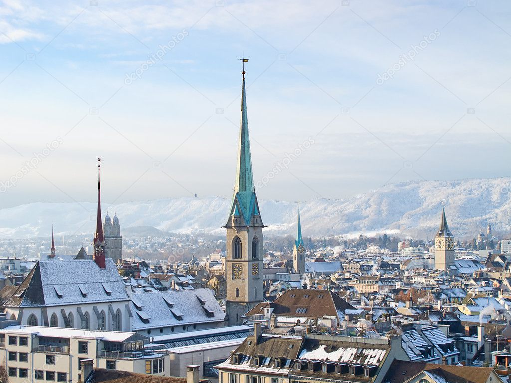 Zurich in winter