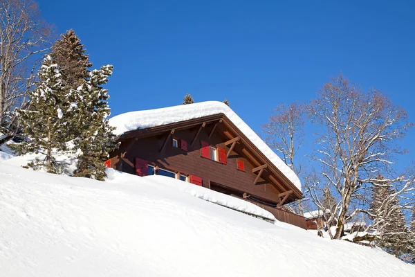 Vinter i Alpene – stockfoto