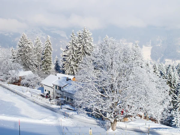 Winter in den Alpen — Stockfoto