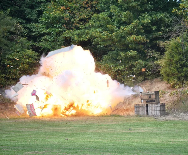 stock image Civil War Re-enactment - explosion