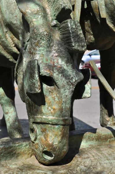 Koně socha texas — Stock fotografie