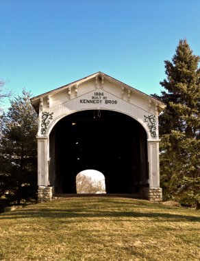 Kennedy Bros Covered Bridge Connersville Indiana clipart