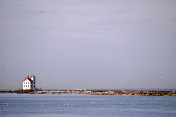 Faro en el lago Erie — Foto de Stock