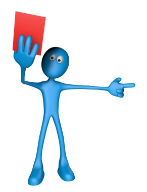 Red card clipart