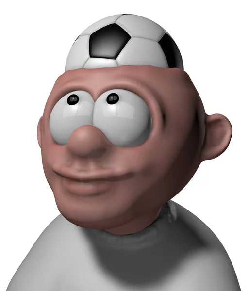 Soccer head — Stock Photo, Image