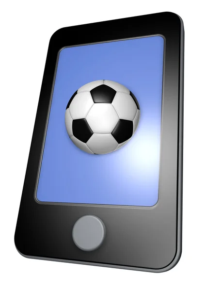 Piłka nożna online — Zdjęcie stockowe
