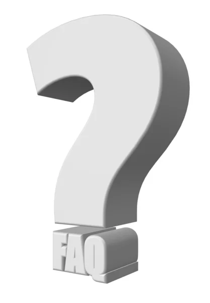 FAQ symbol — Stockfoto