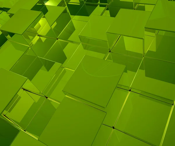 Gröna kuber — Stockfoto