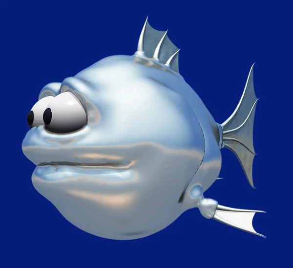 Chrome fish — Stock Photo, Image