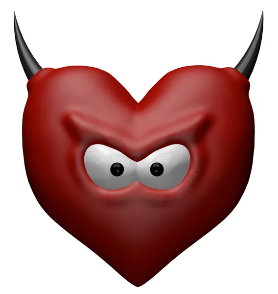 Djävul hjärta — Stockfoto