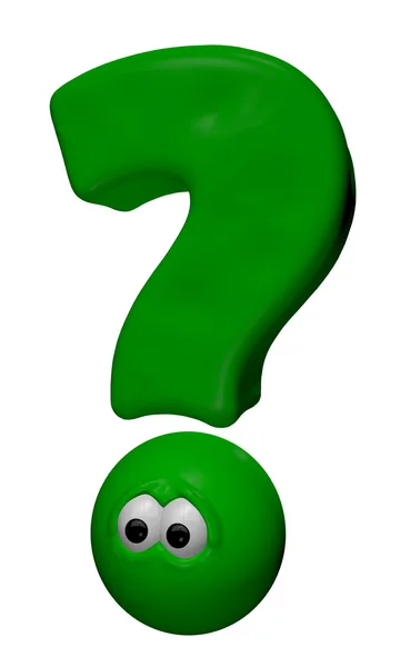 Funny question mark — Stock Photo, Image
