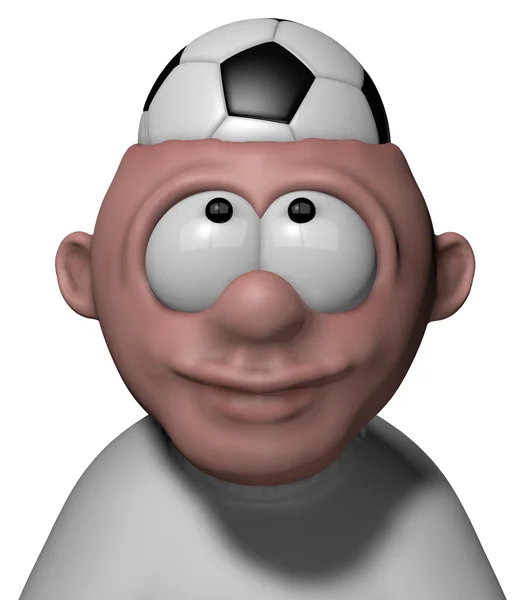 Голова футбол — стокове фото