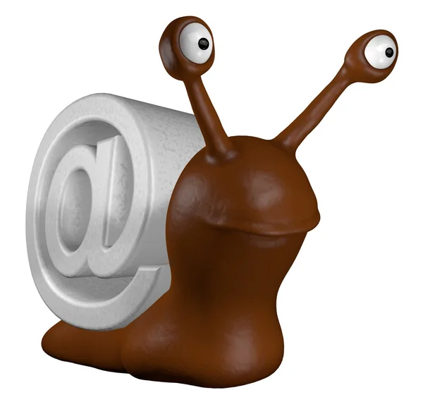 电子邮件蛞蝓 — 图库照片