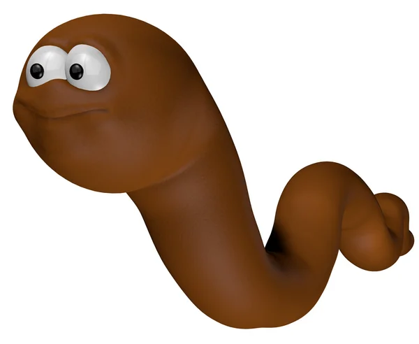 Happy worm — Stock Photo, Image