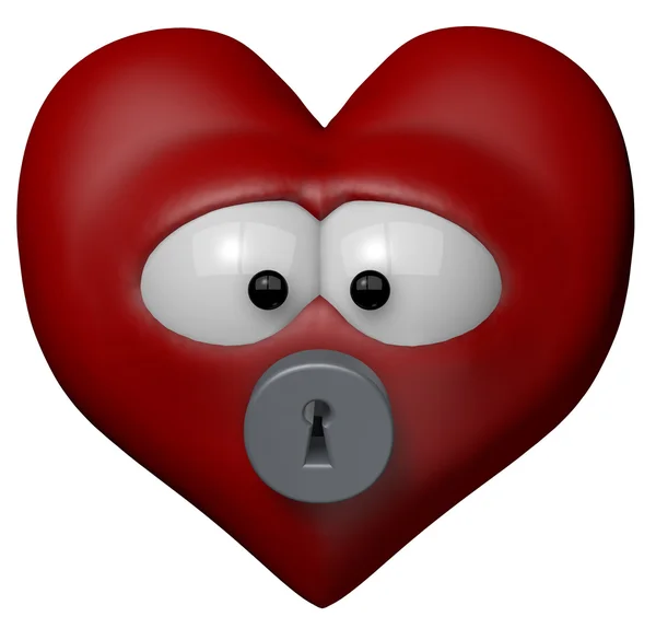 Locked heart — Stock Photo, Image