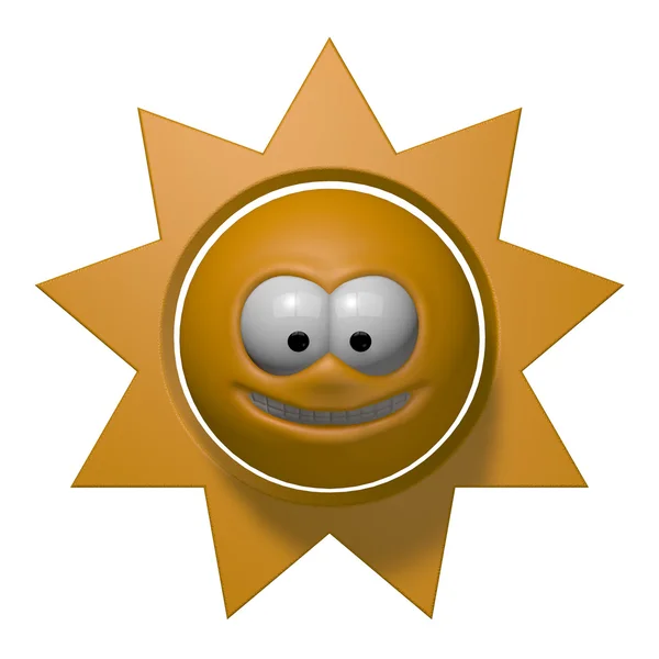 Улыбкой солнце — стоковое фото