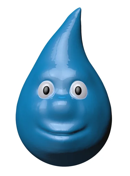 Cartoon water drop — Stock Photo, Image