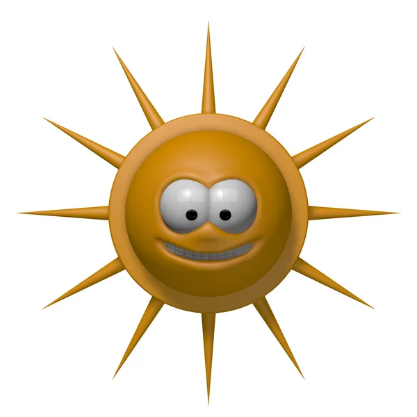 Улыбкой солнце — стоковое фото