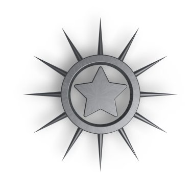 Metal star clipart