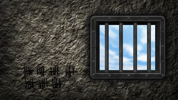 В'язниця вікно — стокове фото