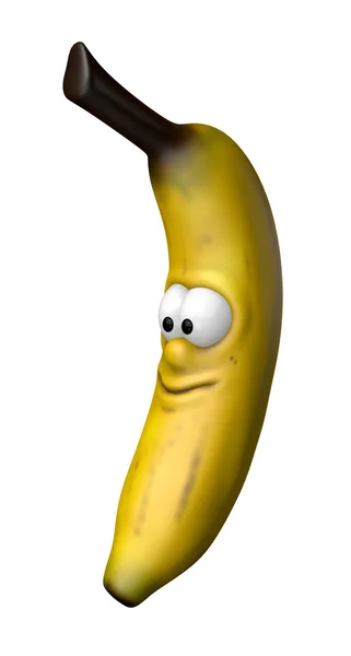 Улыбающийся банан — стоковое фото