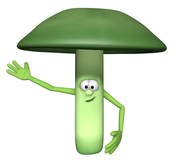 Зеленый гриб — стоковое фото
