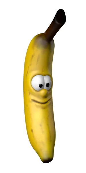 Lächelnde Banane — Stockfoto