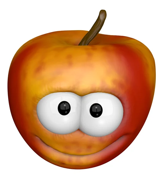 Grappige apple — Stockfoto