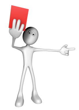 Red card clipart