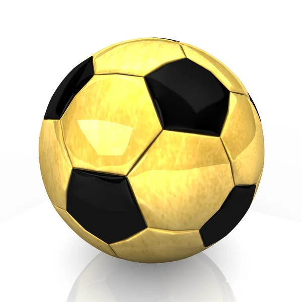 Futebol dourado — Fotografia de Stock