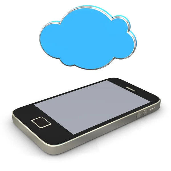 Mobile Cloud — Stockfoto
