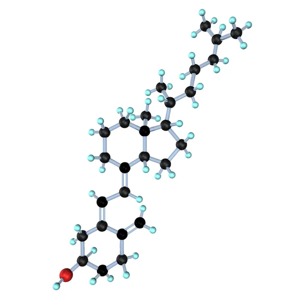分子维生素 d3 胆钙化醇 — 图库照片