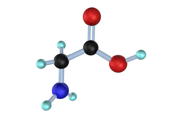 Molecuul glycine — Stockfoto