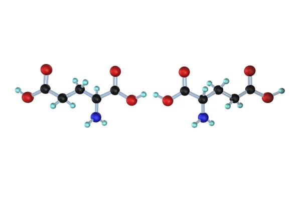Lan D do ácido glutâmico da molécula — Fotografia de Stock